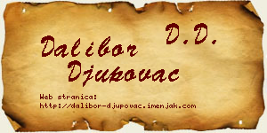 Dalibor Đupovac vizit kartica